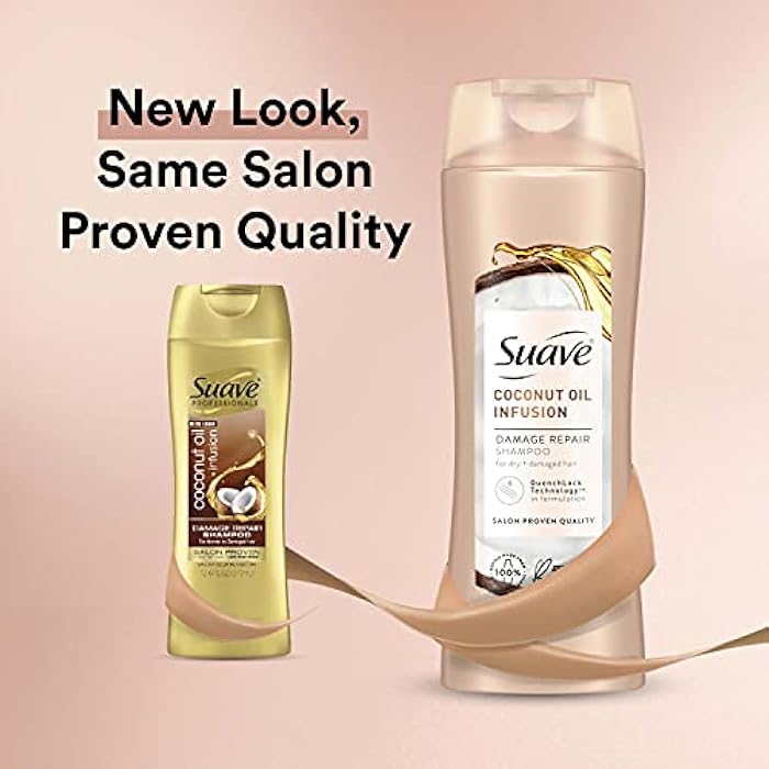 Suave Professionals Damage Repair Shampoo Coconut Oil Infusion 373ml - Image 4